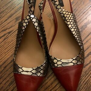 Rachel Zoe Red and Gold Heels sz 11